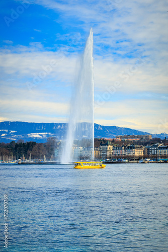 Jet d'Eau in Geneva Switzerland