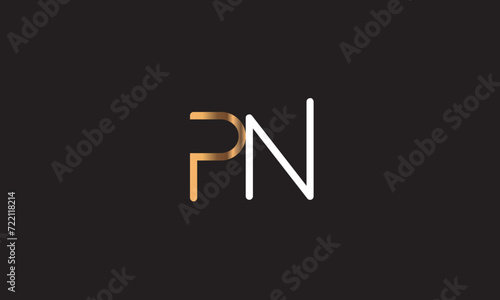 PN, NP , P , N , Abstract Letters Logo Monogram 