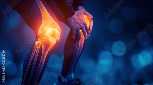 Striking HDR Image of a Person Overcoming Knee Pain