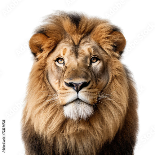 Close up lion portrait clip art