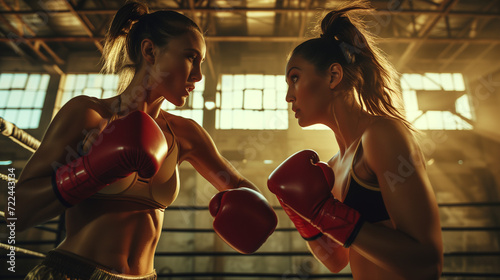 A boxing match