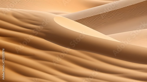 Close-up of rippling sand dunes, forming natural abstract shapes