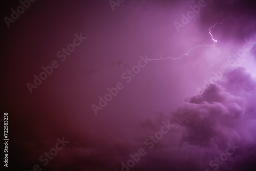 lightning in the algarve night sky