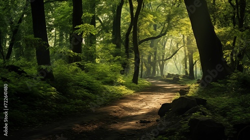 An image of a lush forest.