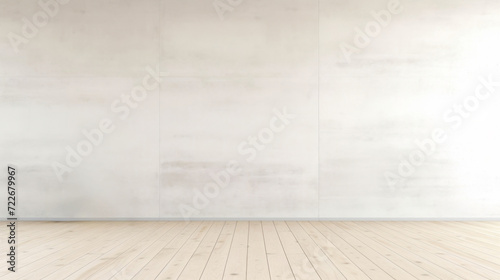 リビング シンプル 白い壁 フローリング 空間