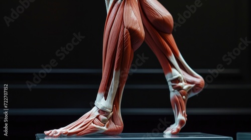 Human Leg Musculature, Illustrating the Complex Network of Power and Mobility