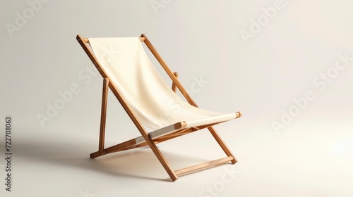 folding beach chair mockup