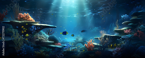 Under the sea background under the ocean background sea eco system background sea life background marine life background