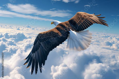 eagle flying high in the sky