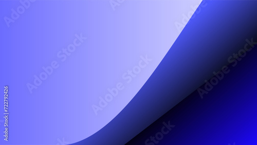 Blue light blue and white folded paper theme background with underside empty space for text and images presentations