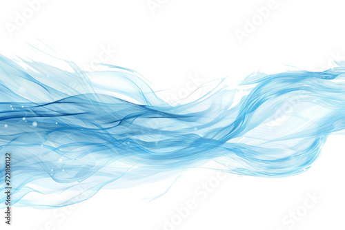 Blue streams of fresh breeze flows
