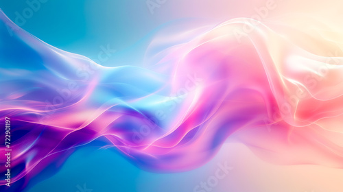 Abstract colourful background with a dreamy look and vibrant, wavy shapes.