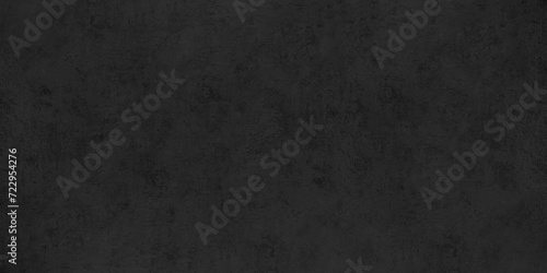 Black old concrete wall widescreen texture. Dark rough shabby cement surface. Abstract grunge banner textured background