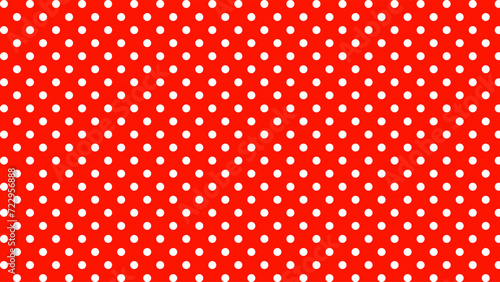 Red and white polka dots background