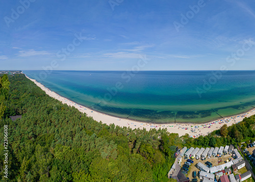 Plaża nad morzem bałtyckim Chlapowo