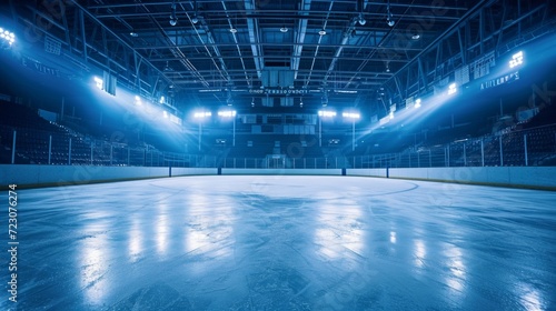 Hockey ice rink sport arena empty field - stadium