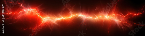 Color Lightning bolt at black background