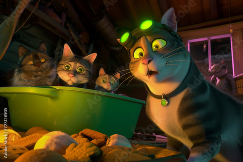 Animated Cats on a Mission.