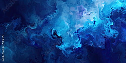 Azure Abyss: Abstract Background with Azure Blue and Abyssal Depths Inspired by the Ocean