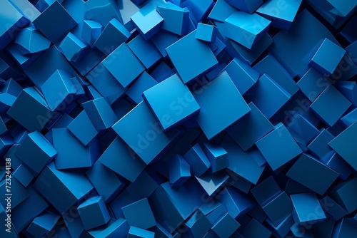 abstract blue geometric shapes background