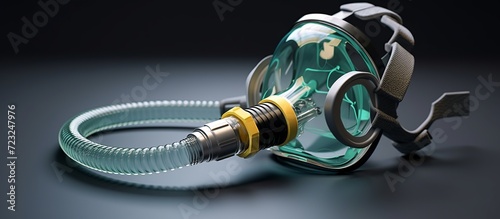 Oxygen Mask is a device worn over the nose and mouth through which oxygen is supplied from a storage tank.