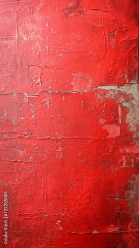 Peeling Red Paint on a Wall