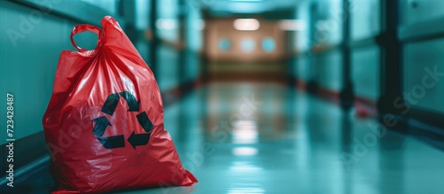 Hospital biohazard bag for infectious waste