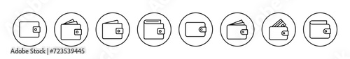 Wallet icon vector. wallet sign and symbol