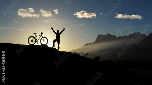 The pleasure and peace of being in nature with mountain biking