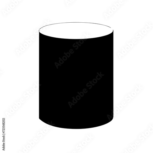 Cylinder Logo Monochrome Design Style