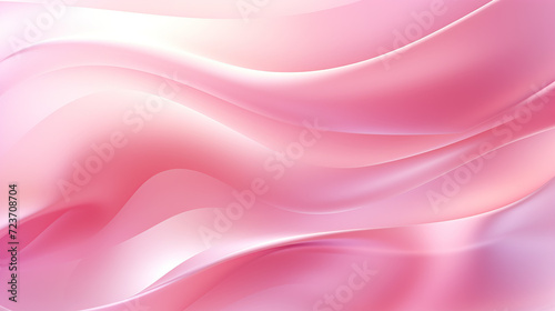 close up horizontal image of an abstract waves pink coloured background Generative AI
