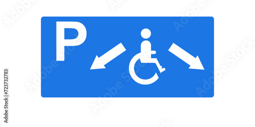 Parking réservé aux personnes handicapées
