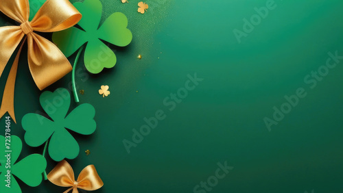 St Patrick Day holiday symbol. Template for design card, invitation, banner