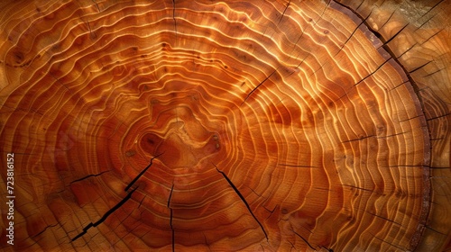 Growth rings of a tree trunk