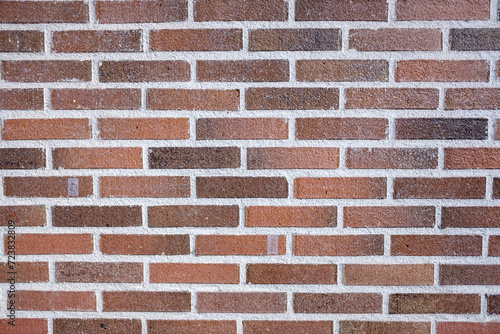 detail of the texture of a refractory brick wall for backdrops