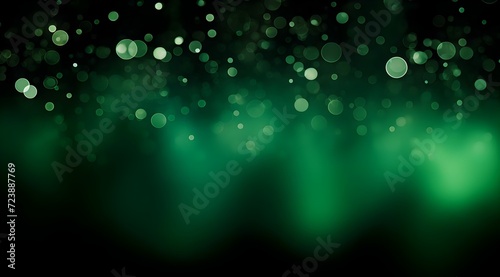 Abstract green bokeh background. Bokeh light background.