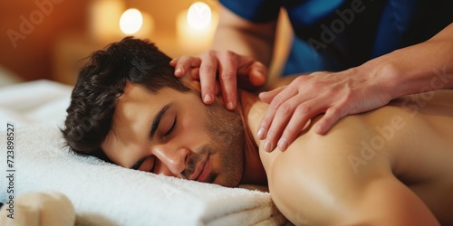 Male Athlete Receiving Professional Therapeutic Massage From A Skilled Sports Therapist. Сoncept Sports Injury Prevention Strategies, Benefits Of Sports Massage, Muscle Recovery Techniques