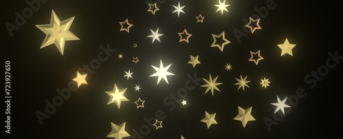 XMAS Stars - golden stars -