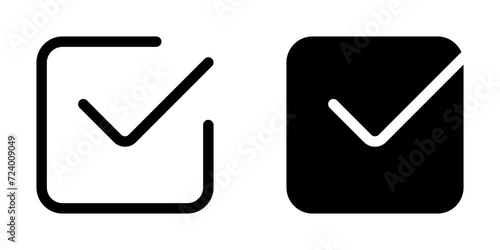 Editable check box vector icon. Part of a big icon set family. Perfect for web and app interfaces, presentations, infographics, etc