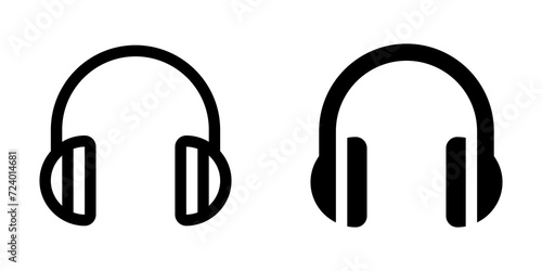 Editable vector headphones earmuffs icon. Black, transparent white background. Part of a big icon set family. Perfect for web and app interfaces, presentations, infographics, etc