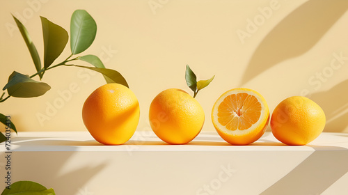 Grainains oranges on stand, in the style of minimalist typography, website, classic japanese simplicity, vytautas kairiukstis, innovative page design, keith carter, saurabh jethani