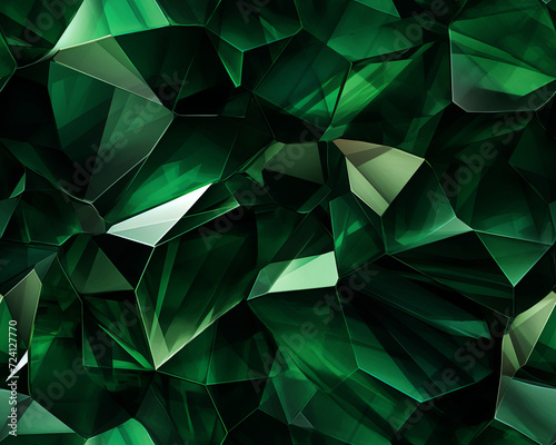 Abstract seamless emerald background