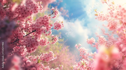 Spring background with copy space