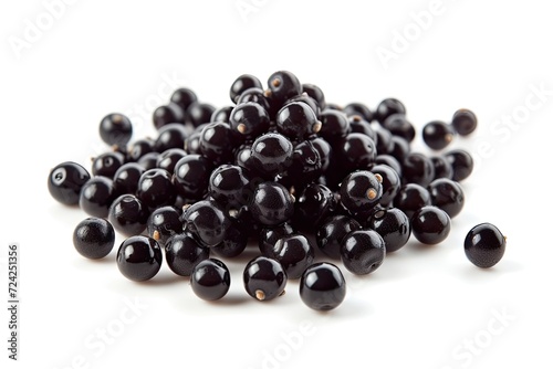 Isolated white bubble tea tapioca pearls