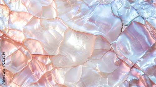 Abstract iridescent pearl texture with flowing colors and a glossy finish, resembling mother-of-pearl.