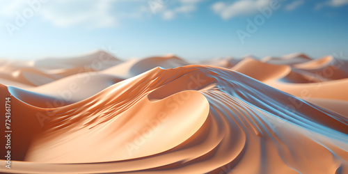 Closeup of desert under sky