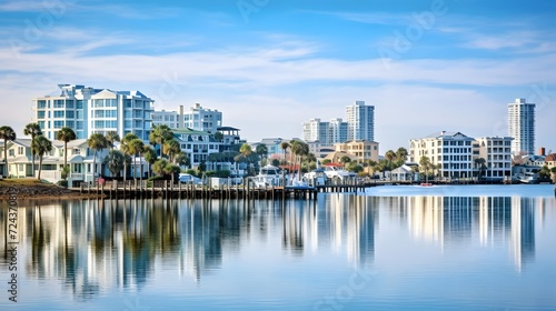 Panoramic view of the town of San Diego, California.