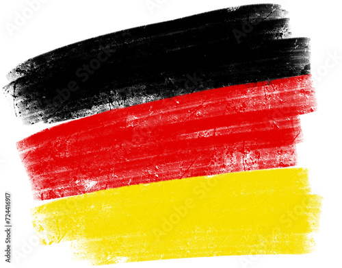 german flag with paint strokes