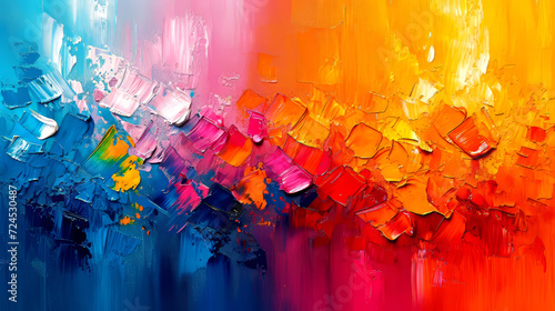 Abstract oil paint background. Oil paints on canvas. Multicolored background.