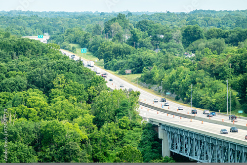 kentucky river and clays ferry interstate bridge overlook